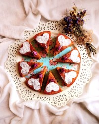 کیک هویج وگردو کافی شاپی ❤️