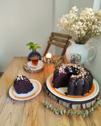 کیک عصرانه شکلاتی