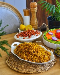 پلو بندری با تن ماهی