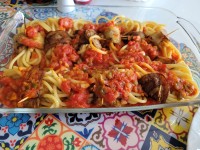 اسپاگتی بادمجان پیچ