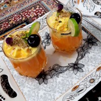 شیک انبه بستنی