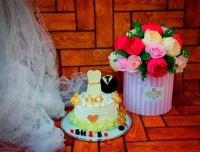 ♡کیک سومین سالگرد عروسیمون♡