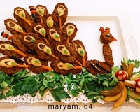 شامی به شکل طاووس