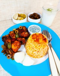 بال مرغ کبابى به سبک مالزى