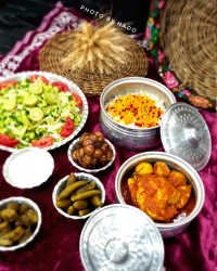 زرشک پلو با مرغ