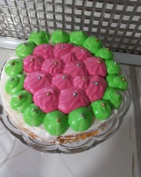 برای اولین بار تزیین کیک ،باطمع بی نظیر