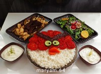 چلو کباب تابه ای دیزاین انگری برد