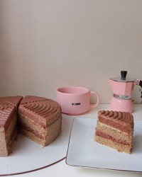 کیک موکا کافی شاپی