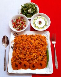 لوبیا پلو ورق زدنی