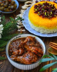 خورش مرغ ناردونی