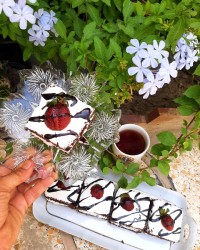 کیک موکا (با پودر قهوه)