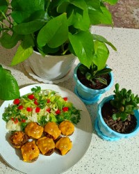 قارچ شکم پر با گوشت چرخ کرده ♥ ♥