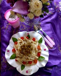 سالاد ماکارونی خوشمزمون جاتون بسی خالی