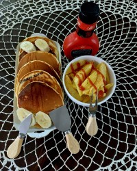 پنکیک_سیب زمینی کبابی