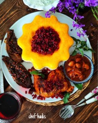 خورش آلو زرشک با مرغ