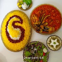 چلو خورشت قیمه بادمجان