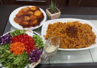 ماکارانی با ته دیگ سیب زمینی