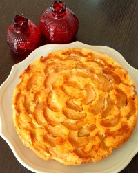 کیک سیب برگردون ?????