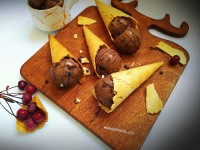 بستنی شکلاتی قیفی