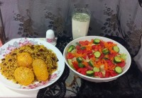 عدس پلو نذری