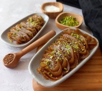 کیک حلوا نسکافه ای