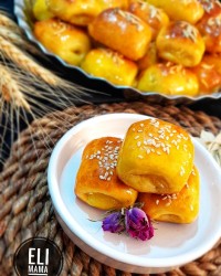 شیرینی دانمارکی (گل محمدی)