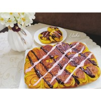 نان رول دارچینی بدون فر