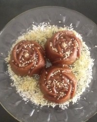 حلوا سه آرد با شیره انگور