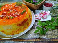 هویج پلو قالبی