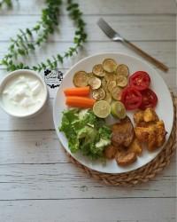بشقاب سبزیجات گریل