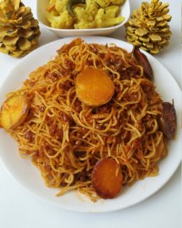 ماکارونی با عدس