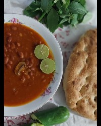 خوراک لوبیا کنسروی