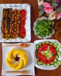 بادمجان با گوشت قلقلی