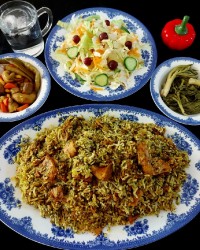 شوید پلو با تن ماهی