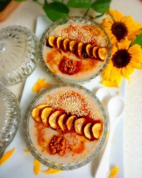 اوتمیل قهوه و کارامل