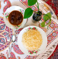 خورش فسنجان با گوشت قلقلی