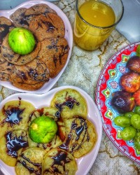 مینی پنکیک ساده و شکلاتی