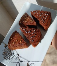 کیک شیر شکلاتی