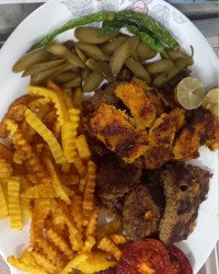 کوبیده مرغ و گوشت