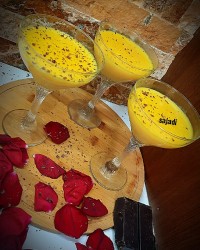 محلبی زعفرانی (دستور پاپیون)