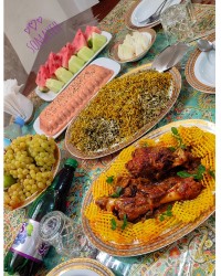 شوید باقالی پلو باماهیچه