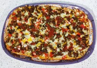 پیتزا با نان لواش