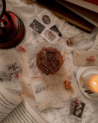 کاپ کیک با گاناش فندقی