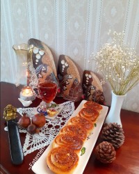 نان رول باقلوا با خمیر سه نان