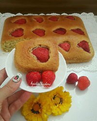 کیک_توت_فرنگی