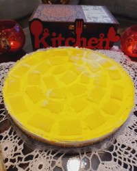 چیز کیک آناناس (با پودر ژله)