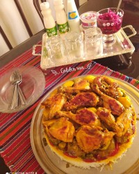 مقلوبه مرغ