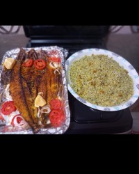 پست تقدیمی سبزی پلو با ماهی صبور