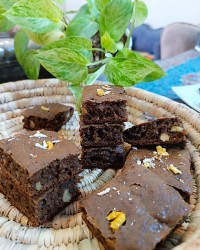 براونی خرما (بدون شکر)