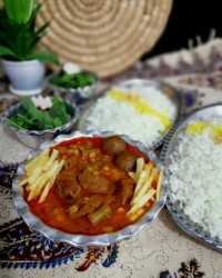 خورشت لوبیا سبز